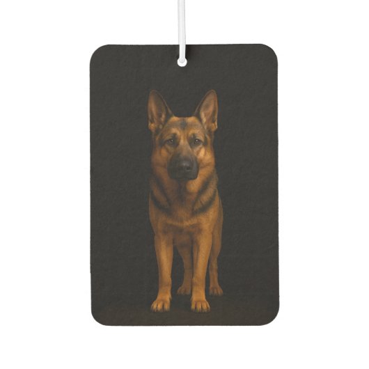 Black 4 Luxe Car Air Fresheners, German Shepherd Autolufterfrischer (Vorderseite)