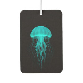 Black 4 Luxe Car Air Fresheners, Green Jellyfish Autolufterfrischer