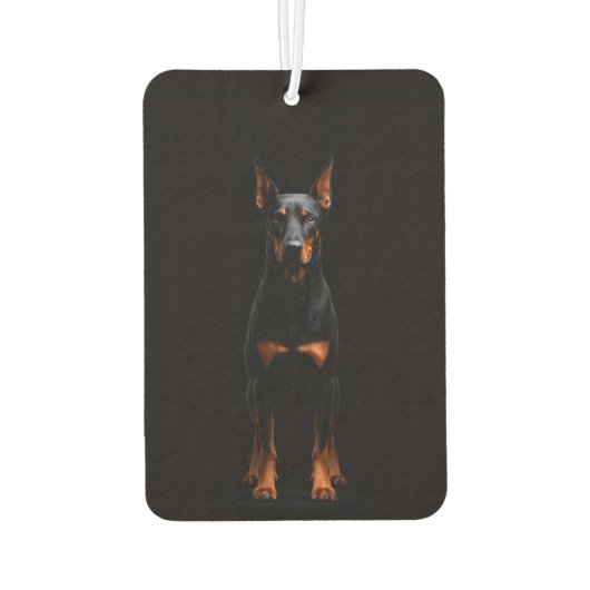 Black 4 Luxe Car Air Fresheners, Guardian Doberman Autolufterfrischer (Rückseite)