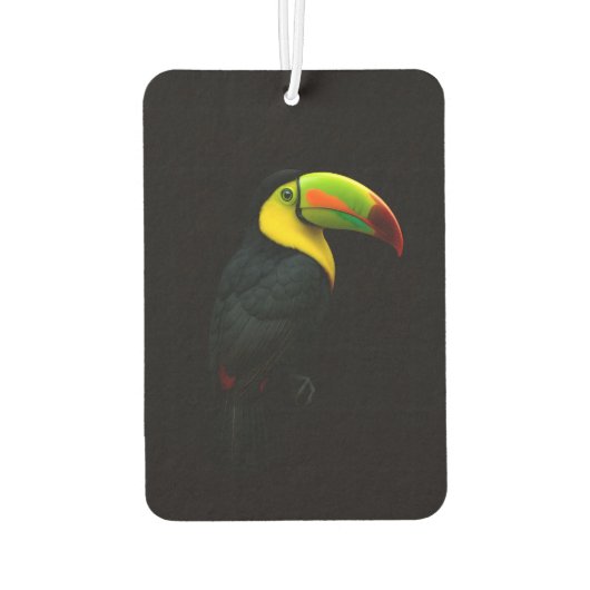 Black 4 Luxe Car Air Fresheners, Keel Billed Tucan Autolufterfrischer (Rückseite)