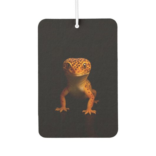 Black 4 Luxe Car Air Fresheners, Leopard Gecko Autolufterfrischer (Vorderseite)