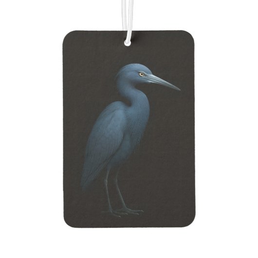 Black 4 Luxe Car Air Fresheners, Little Blue Heron Autolufterfrischer (Rückseite)
