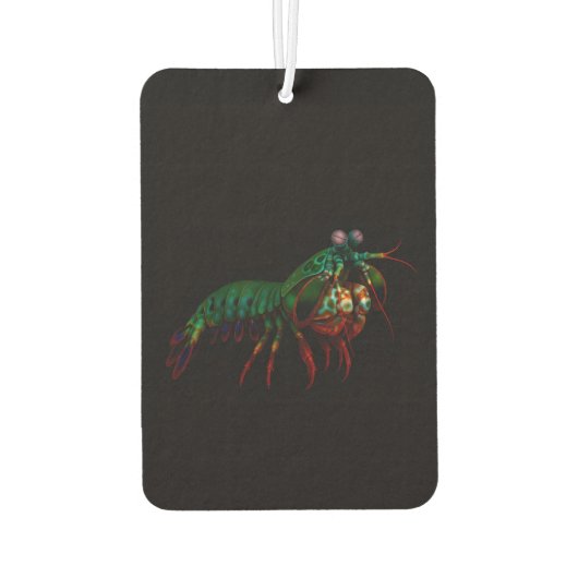 Black 4 Luxe Car Air Fresheners, Mantis Shrimp Autolufterfrischer (Rückseite)