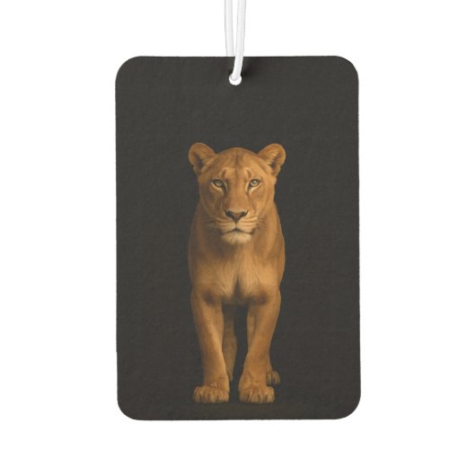 Black 4 Luxe Car Air Fresheners, Noble Lioness Autolufterfrischer (Rückseite)