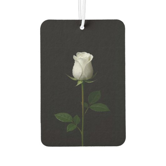 Black 4 Luxe Car Air Fresheners, Pure White Rose Autolufterfrischer (Rückseite)