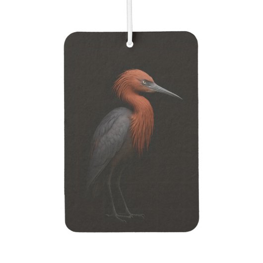 Black 4 Luxe Car Air Fresheners, Reddish Egret Autolufterfrischer (Vorderseite)
