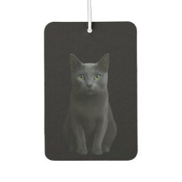 Black 4 Luxe Car Air Fresheners, Russian Blue Cat Autolufterfrischer