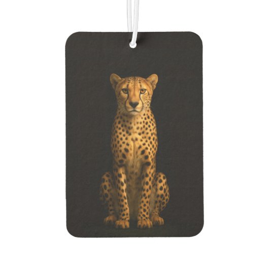 Black 4 Luxe Car Air Fresheners, Sleek Cheetah Autolufterfrischer (Rückseite)