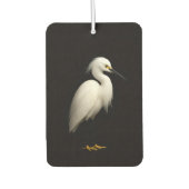 Black 4 Luxe Car Air Fresheners, Snowy Egret Autolufterfrischer (Vorderseite)