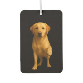 Black 4 Luxe Car Air Fresheners, Tender Labrador Autolufterfrischer (Vorderseite)