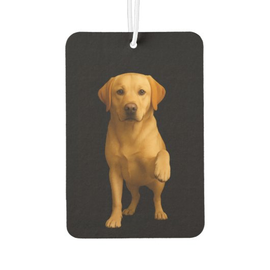 Black 4 Luxe Car Air Fresheners, Tender Labrador Autolufterfrischer (Rückseite)