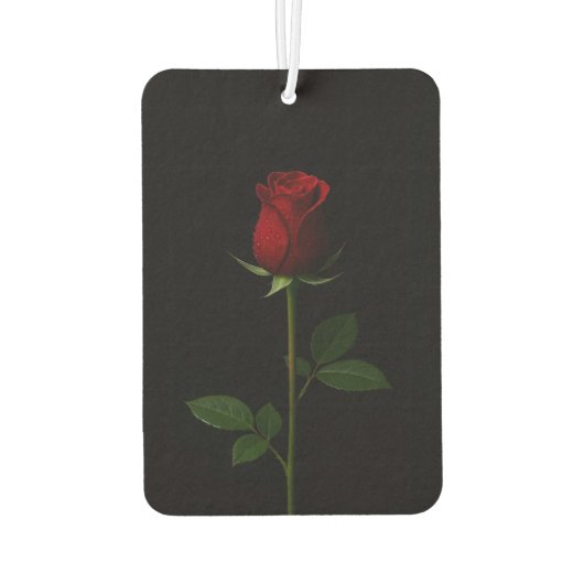 Black 4 Luxe Car Air Fresheners, Velvet Red Rose Autolufterfrischer (Rückseite)