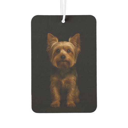 Black 4 Luxe Car Air Fresheners Yorkshire Terrier Autolufterfrischer (Rückseite)