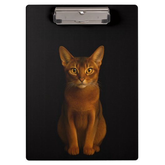 Black 4 Luxe Clipboard, Abyssinian Beauty Klemmbrett (Vorderseite)