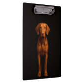 Black 4 Luxe Clipboard, Agile Vizsla Dog Klemmbrett (Rechts)