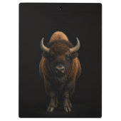 Black 4 Luxe Clipboard, American Bison Klemmbrett (Rückseite)