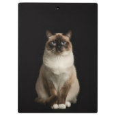 Black 4 Luxe Clipboard, Birmanese Cat Klemmbrett (Rückseite)