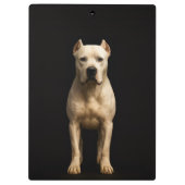 Black 4 Luxe Clipboard, Bold Dogo Argentino Klemmbrett (Rückseite)