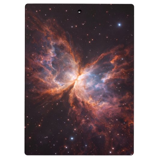 Black 4 Luxe Clipboard, Butterfly Nebula Klemmbrett (Rückseite)