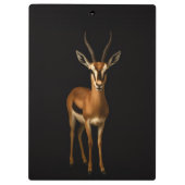 Black 4 Luxe Clipboard, Elegant Gazella Klemmbrett (Rückseite)