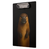 Black 4 Luxe Clipboard, Elegant Platypus Klemmbrett (Links)