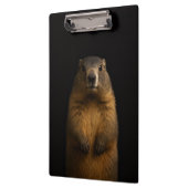 Black 4 Luxe Clipboard, Fluffy Marmot Klemmbrett (Links)