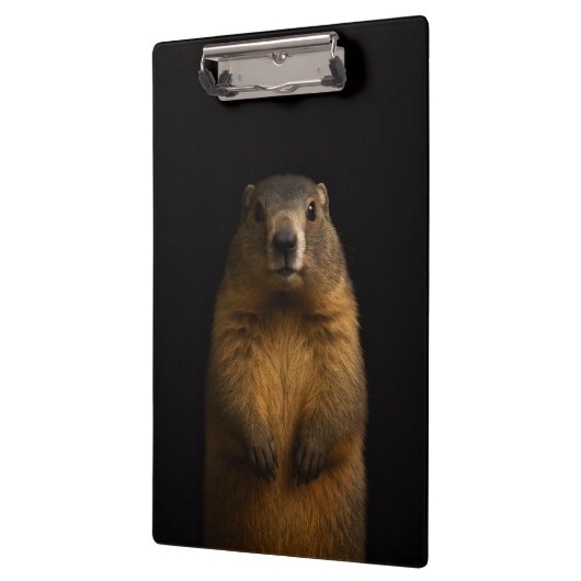 Black 4 Luxe Clipboard, Fluffy Marmot Klemmbrett (Links)