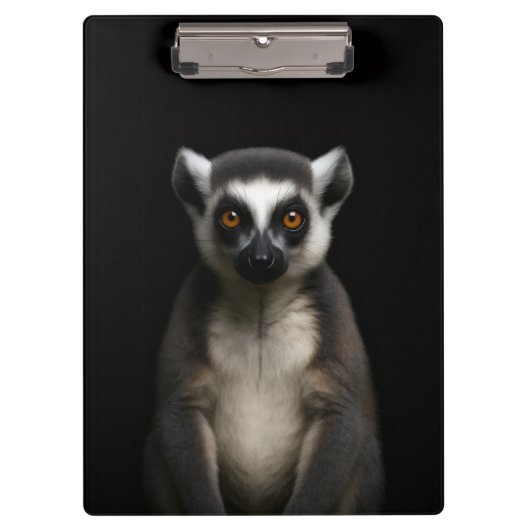 Black 4 Luxe Clipboard, Gentle Lemur Klemmbrett (Vorderseite)