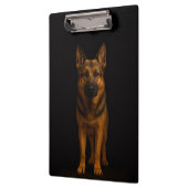 Black 4 Luxe Clipboard, German Shepherd Dog Klemmbrett (Links)