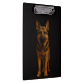 Black 4 Luxe Clipboard, German Shepherd Dog Klemmbrett (Rechts)