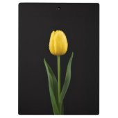 Black 4 Luxe Clipboard, Golden Yellow Tulip Klemmbrett (Rückseite)