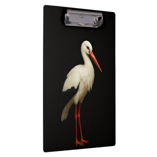 Black 4 Luxe Clipboard, Graceful Stork Klemmbrett (Rechts)