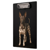 Black 4 Luxe Clipboard, Hairless Terrier Dog Klemmbrett (Links)
