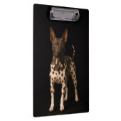 Black 4 Luxe Clipboard, Hairless Terrier Dog Klemmbrett (Rechts)