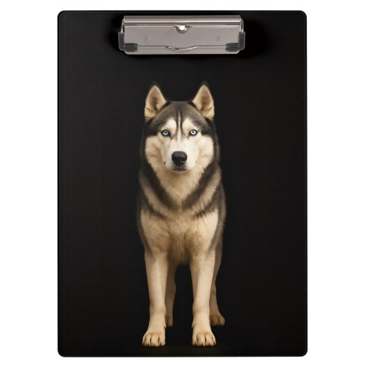 Black 4 Luxe Clipboard, Icy Elite Husky Klemmbrett (Vorderseite)