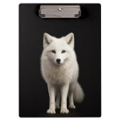 Black 4 Luxe Clipboard, Ivory Arctic Fox Klemmbrett (Vorderseite)