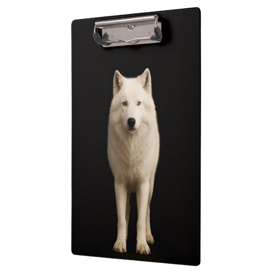 Black 4 Luxe Clipboard, Ivory Arctic Wolf Klemmbrett (Links)