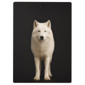 Black 4 Luxe Clipboard, Ivory Arctic Wolf Klemmbrett (Rückseite)