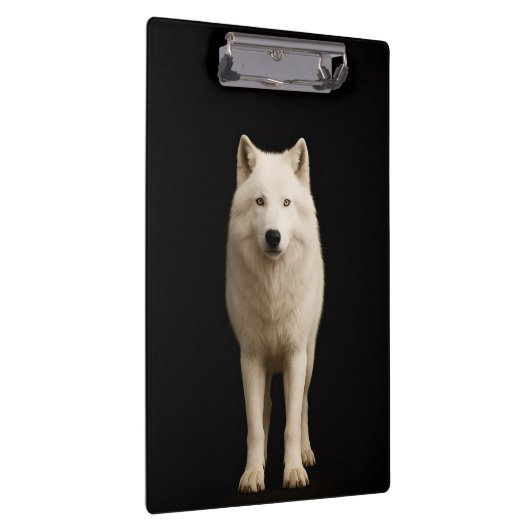 Black 4 Luxe Clipboard, Ivory Arctic Wolf Klemmbrett (Rechts)