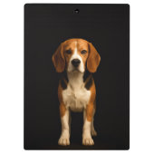 Black 4 Luxe Clipboard, Kind Beagle Klemmbrett (Rückseite)