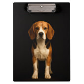 Black 4 Luxe Clipboard, Kind Beagle Klemmbrett (Vorderseite)