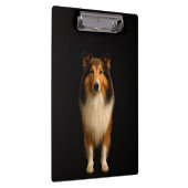 Black 4 Luxe Clipboard, Loyal Collie Dog Klemmbrett (Rechts)