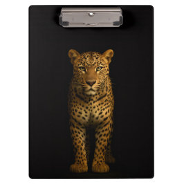 Black 4 Luxe Clipboard, Majestic Leopard Klemmbrett