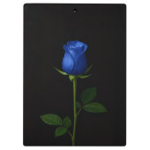 Black 4 Luxe Clipboard, Midnight Blue Rose Klemmbrett (Rückseite)