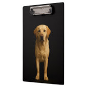 Black 4 Luxe Clipboard, Minimalist Labrador Klemmbrett (Links)