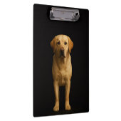 Black 4 Luxe Clipboard, Minimalist Labrador Klemmbrett (Rechts)