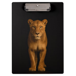 Black 4 Luxe Clipboard, Noble Lioness Klemmbrett