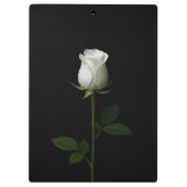 Black 4 Luxe Clipboard, Pure White Rose Klemmbrett (Rückseite)