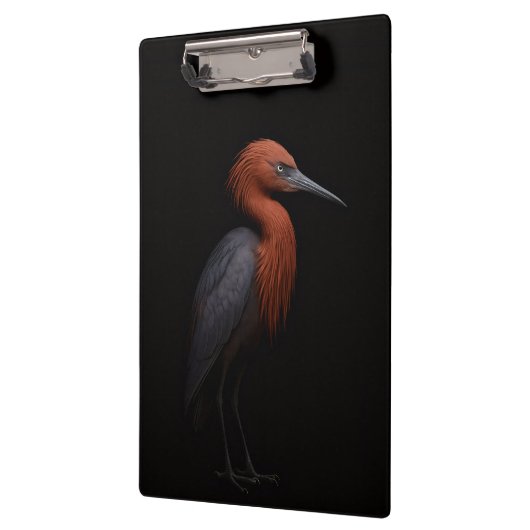 Black 4 Luxe Clipboard, Reddish Egret Klemmbrett (Links)