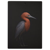 Black 4 Luxe Clipboard, Reddish Egret Klemmbrett (Rückseite)